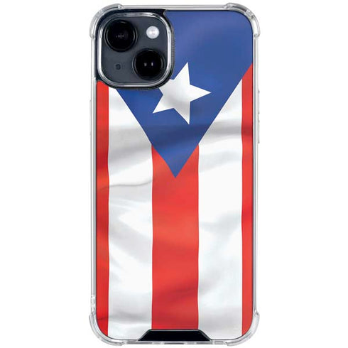 Puerto Rico Flag iPhone 15 Clear Case
